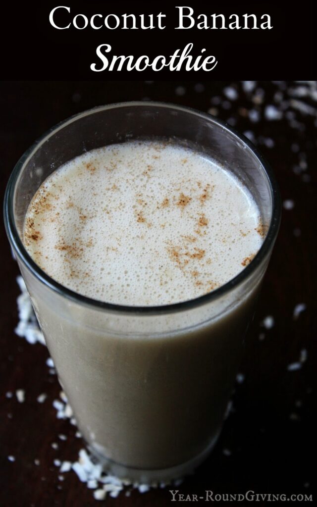 Coconut Banana Smoothie for weight loss #smoothies #weightloss