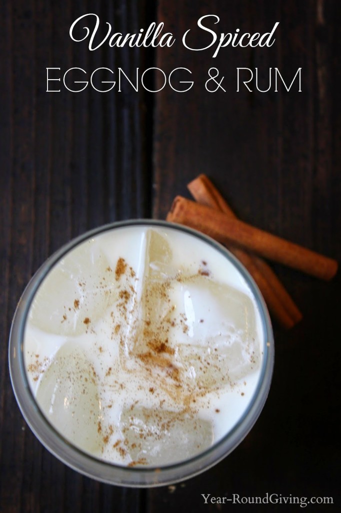 Vanilla Spiced Eggnog and Rum - Holiday Bar Menu Round Up