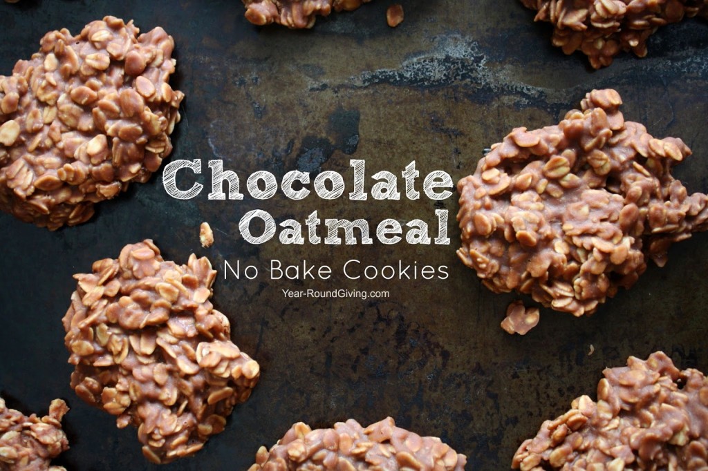 Chocolate Oatmeal No Bake Cookies