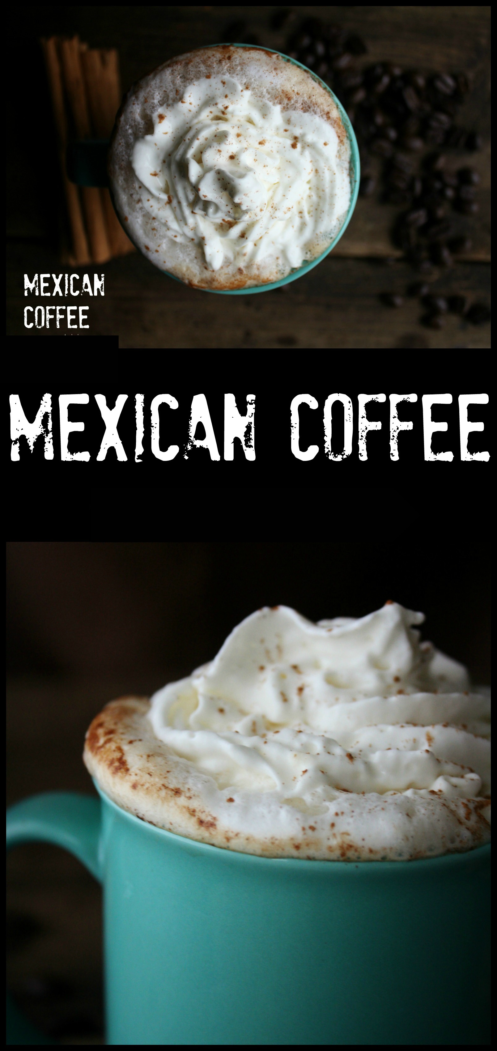 Mexican Coffee. A boozy after dinner dessert coffee. 