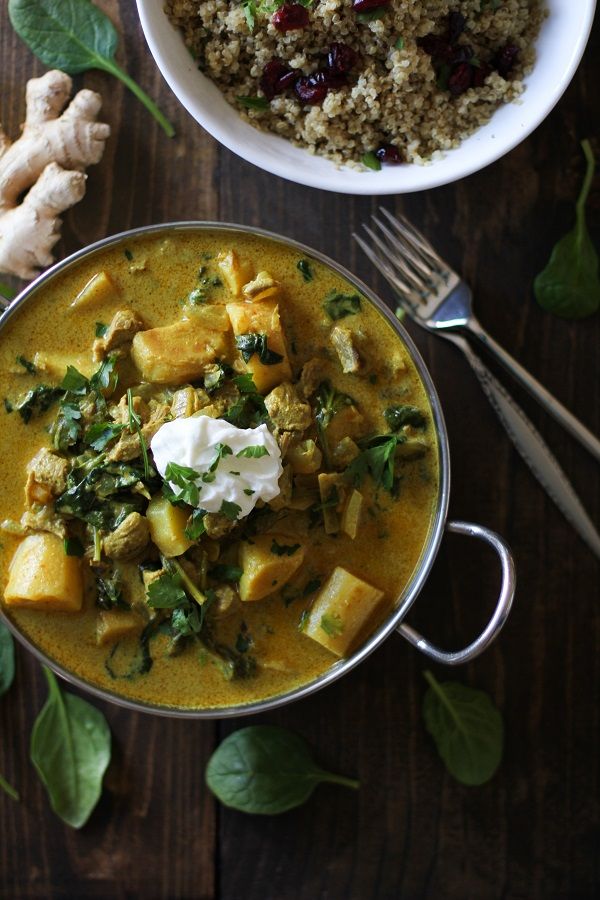 Crock Pot Parsnip and Lamb Curry with Spinach plus 60+ Recipes for Parsnips