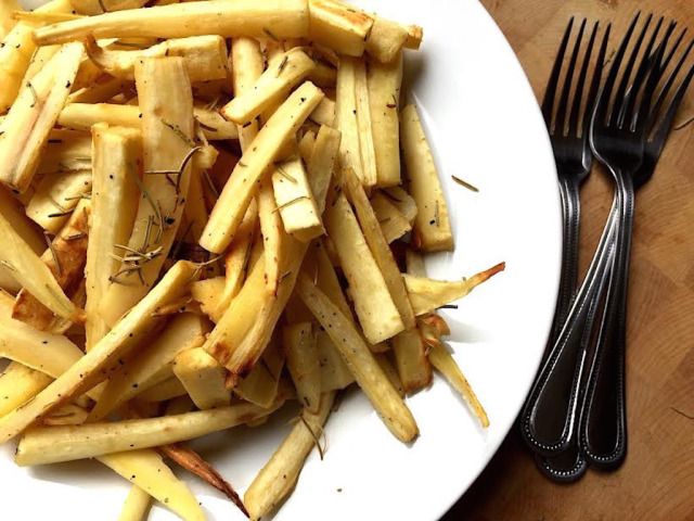 Oven Roasted Rosemary & Garlic Parsnips plus 60+ Recipes for Parsnips