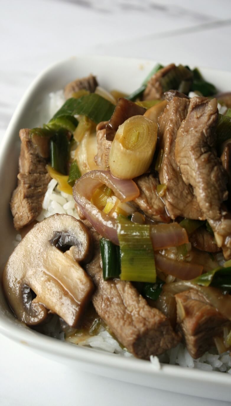 Beef and Leek Stir-Fry Recipe. Create a fresh stir-fry with fresh leeks, mushrooms and onions with tender beef tonight for a dinner ready in 30 mins.
