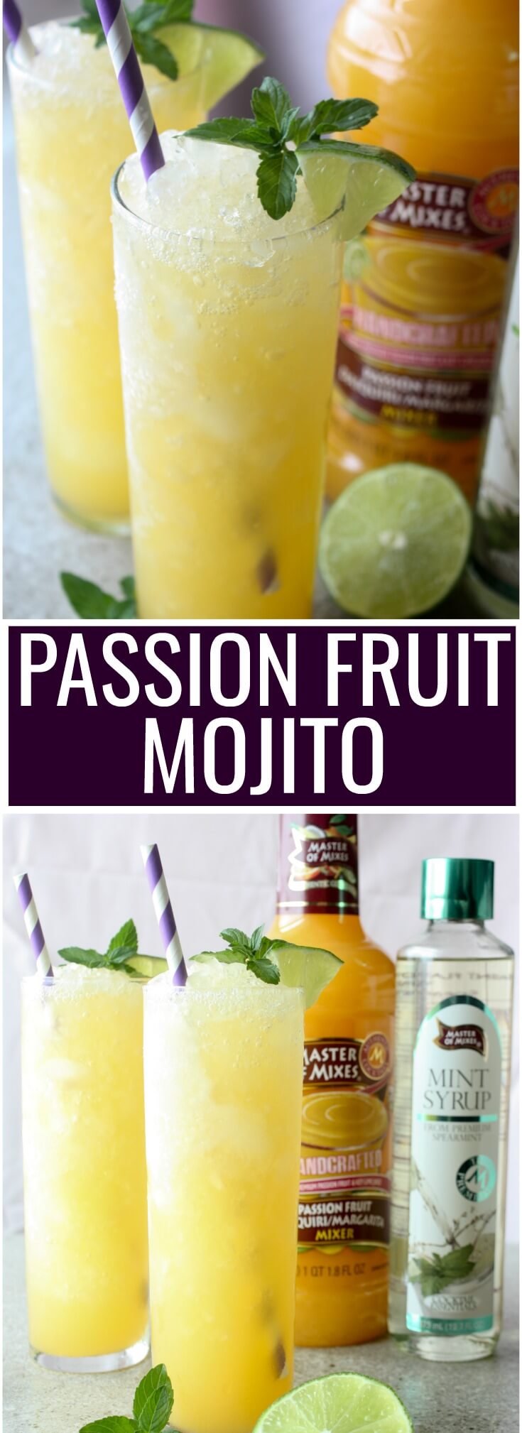 Frozen Passion Fruit Mojito