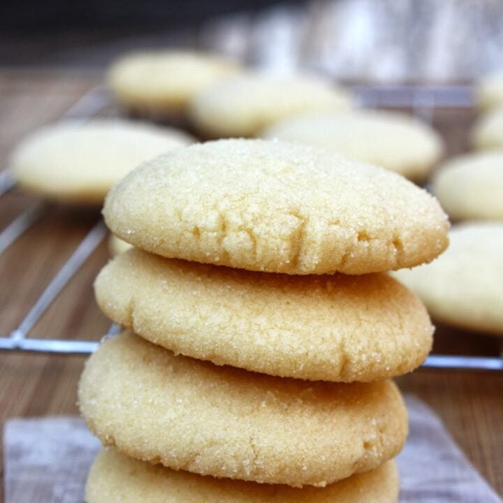 Soft Sugar Cookies with A Hint of Coconut