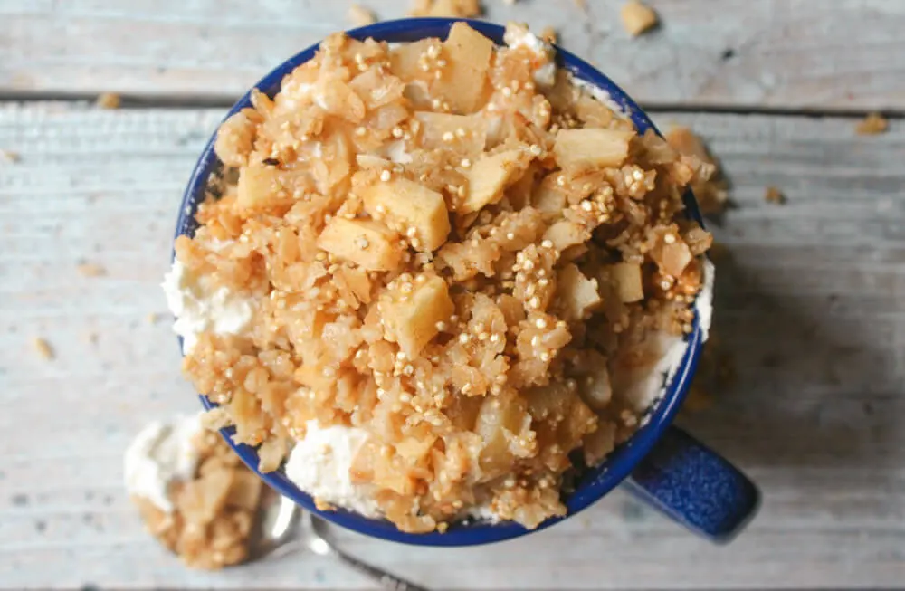 Apple Cinnamon Quinoa Oatmeal Breakfast