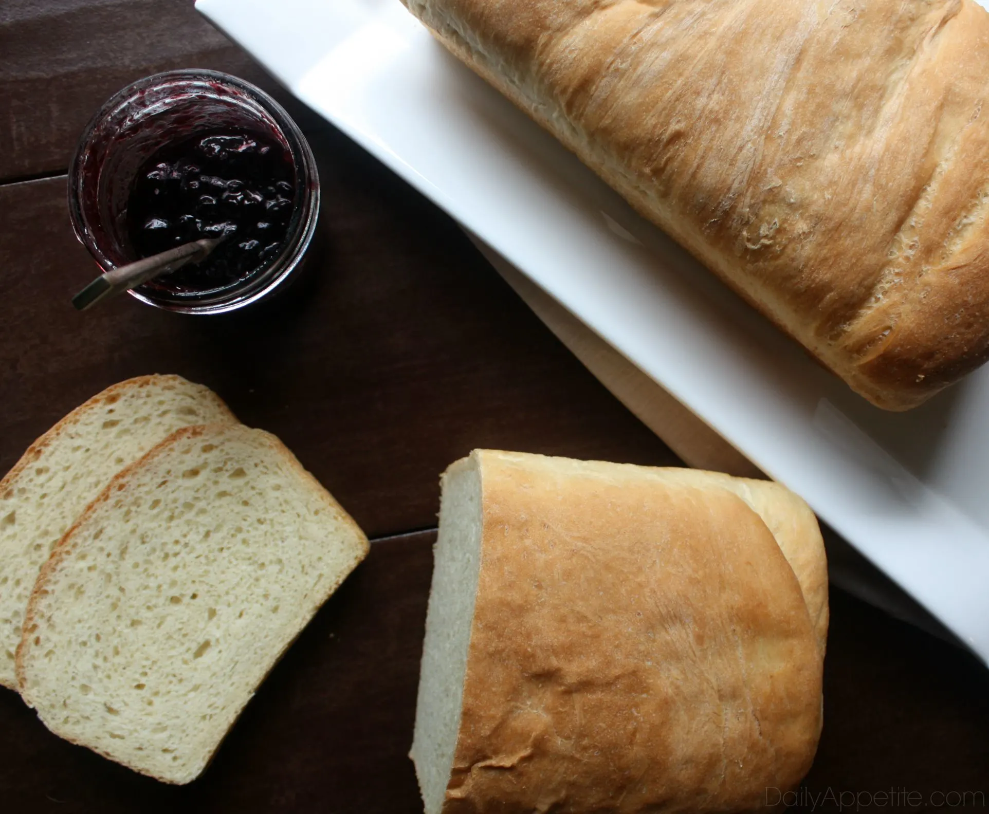 Homemade Bread with Jam