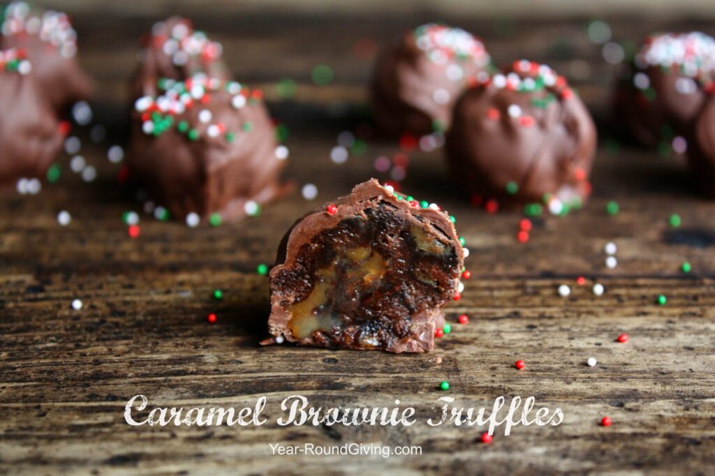 Caramel Brownie Truffles 1