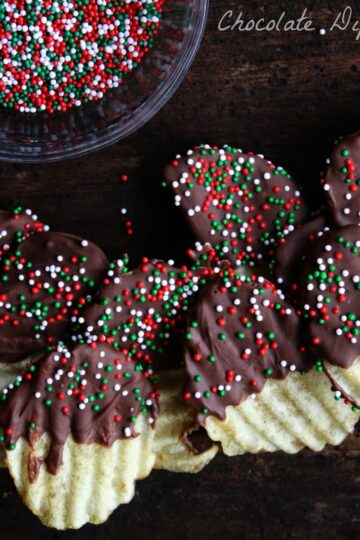 Chocolate Dipped Potato Chips 38