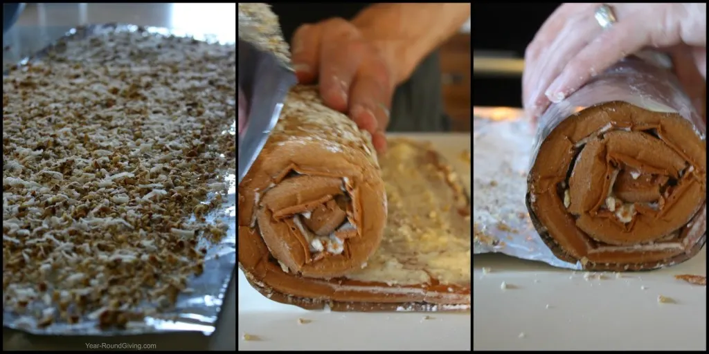 How to roll an apple log