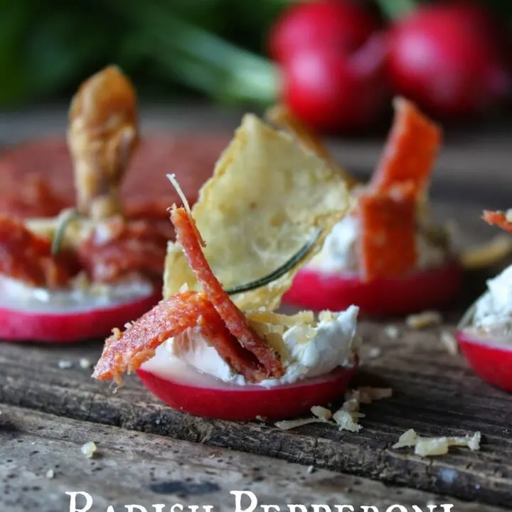 Radish and Cream Cheese Appetizer