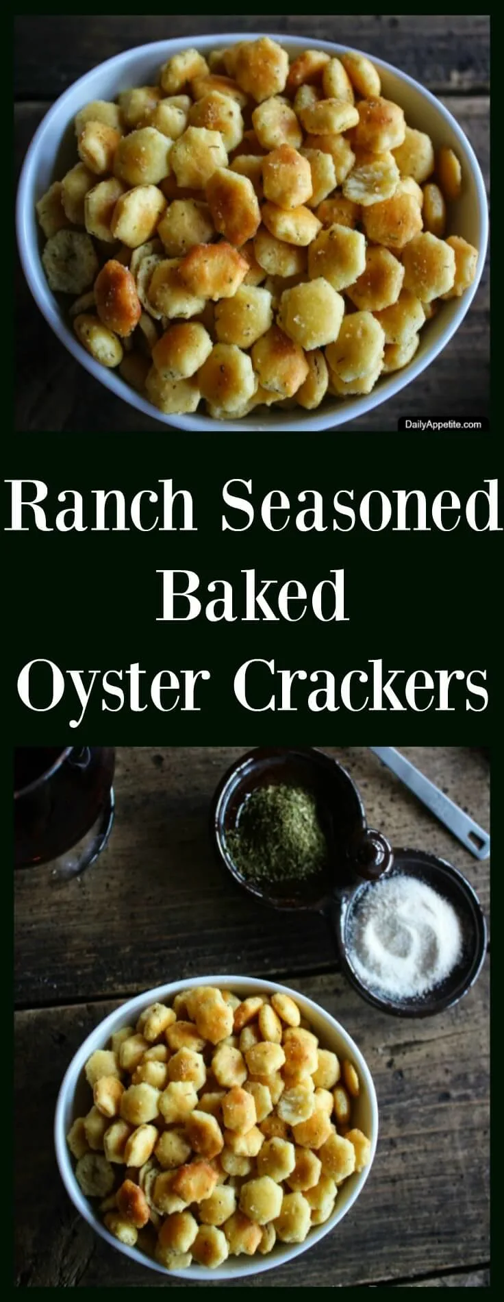 Ranch Seasoned Baked Oyster Crackers