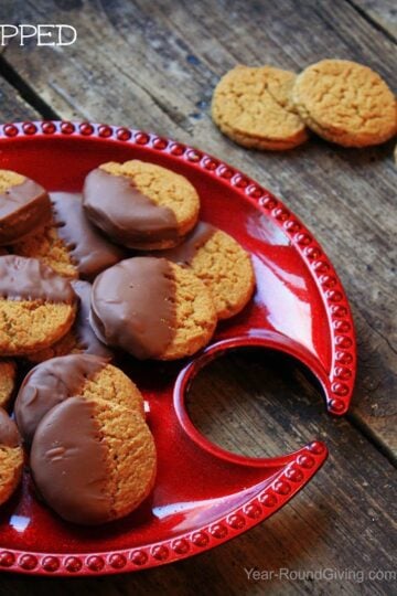 Chocolate Dipped Ginger Snaps 35