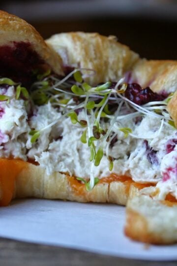 Chicken Salad and Blackberry Croissant 12