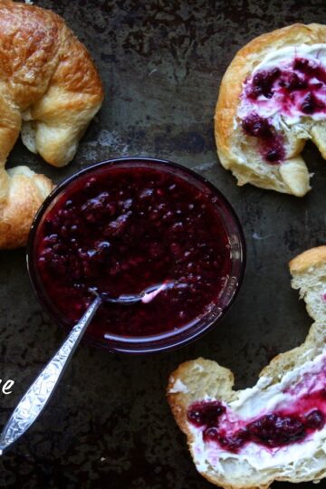 Croissants with Blackberry Sauce 28