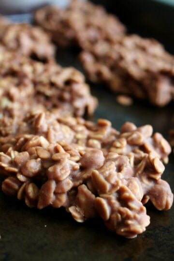 No Bake Chocolate Oatmeal Cookies 3