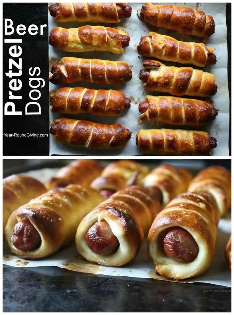 Beer Pretzel Dogs