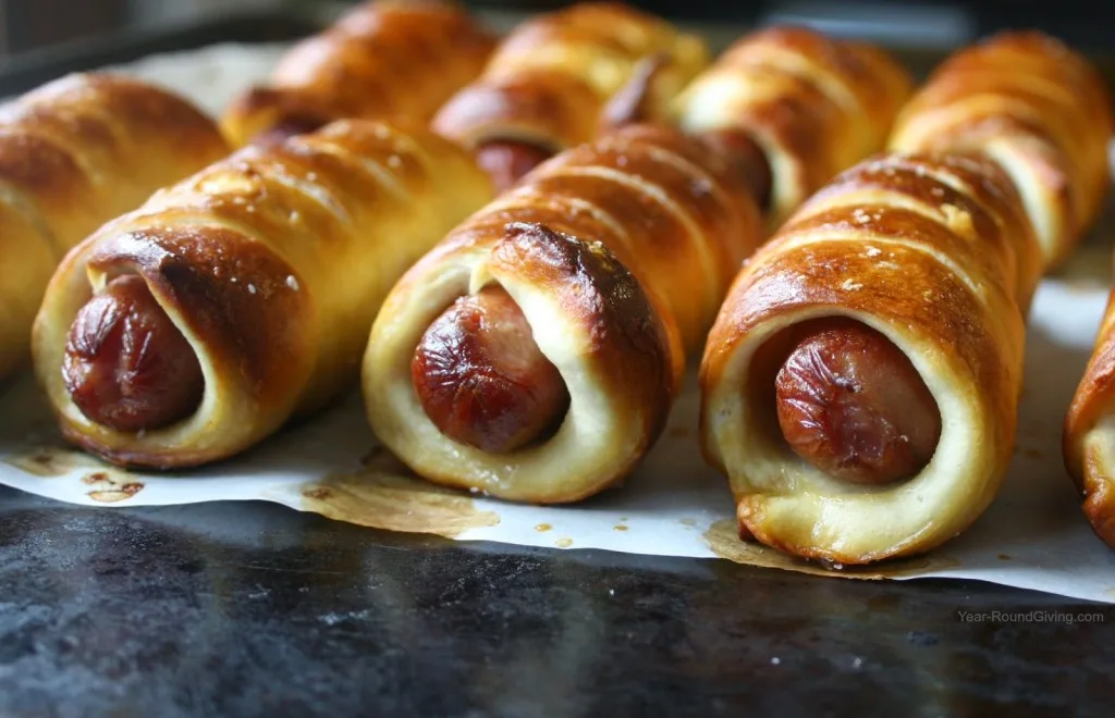 Beer Pretzel Dogs