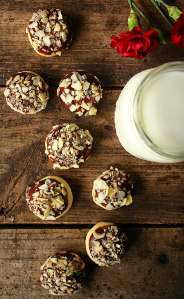 Cardamom Nutella Almond Crunch Cookies