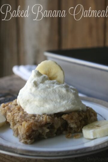 Baked Banana Oatmeal 6