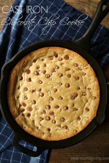 Cast Iron Skillet Chocolate Chip Cookie 24