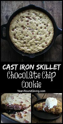 Cast Iron Skillet Chocolate Chip Cookie - Daily Appetite