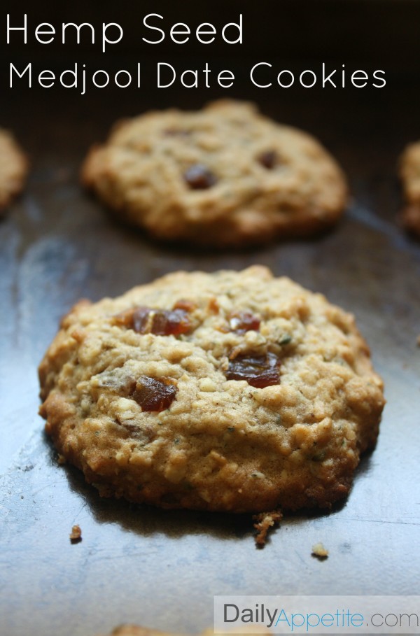 A delicious baked cookie using hemp seeds and Medjool dates. Add these Hemp Seed Cookies to your collection of baked hemp heart recipes. They taste just like an oatmeal cookie but healthier for you! 