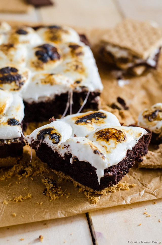 Fudgy S'mores Brownies Smores Recipes