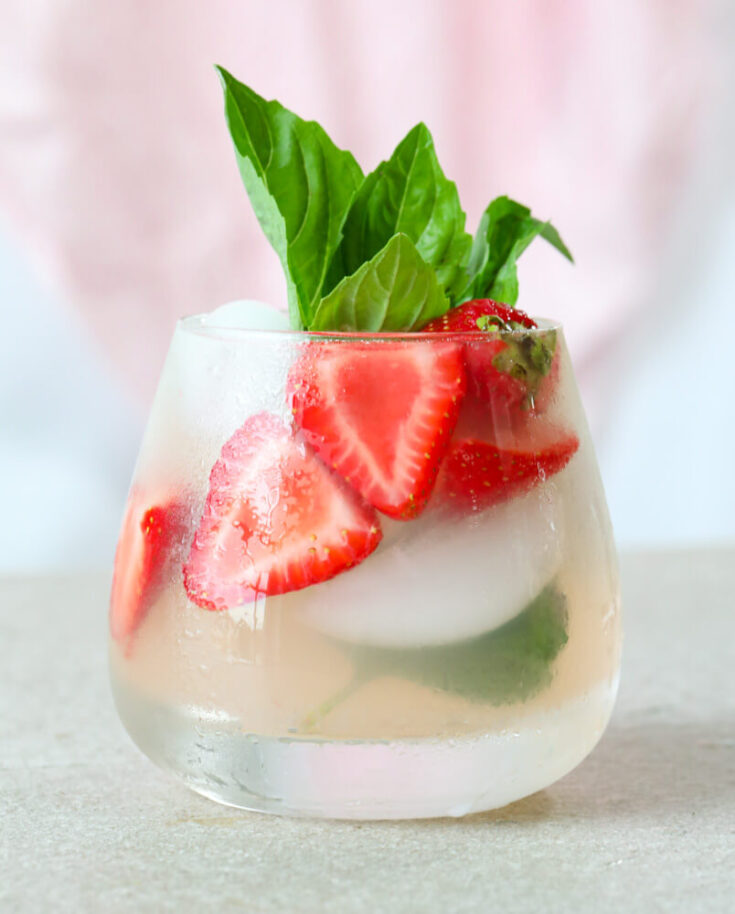 Strawberry Basil Cocktail 1