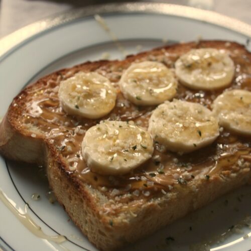 Peanut Butter Banana Hemp Seed And Honey Toast Daily Appetite Peanut Butter Banana Hemp Seed And Honey Toast Daily Appetite