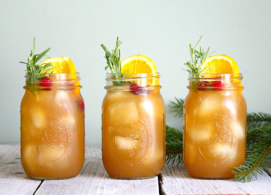holiday bourbon punch
