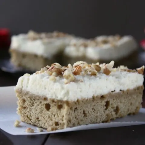 Coffee Cardamom Bars with Vanilla Bean Mascarpone Frosting