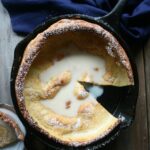 Dutch Baby Pancake Recipe with Warm Vanilla Sauce