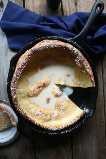 Dutch Baby Pancake Recipe with Warm Vanilla Sauce 18