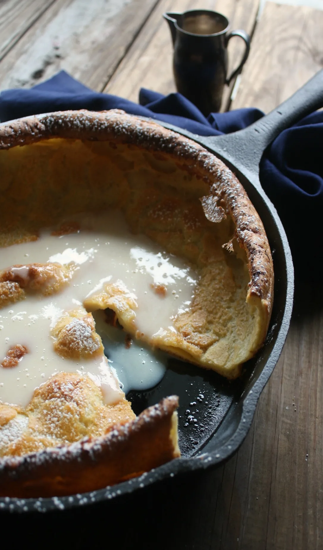 Dutch Baby Pancake with Warm Vanilla Sauce Recipe