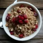 Roasted Cranberry Maple and Brown Sugar Farro 1