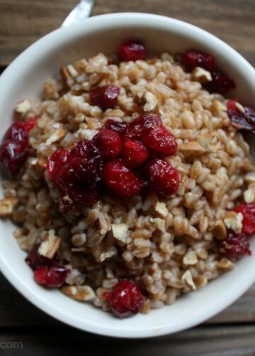 Roasted Cranberry Maple Farro Breakfast 19