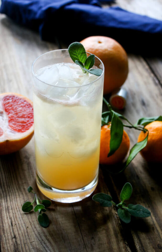 Citrus Vodka Sage Cocktail Daily Appetite