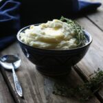 Mashed Parsnips and Potatoes with Thyme Infused Butter 1