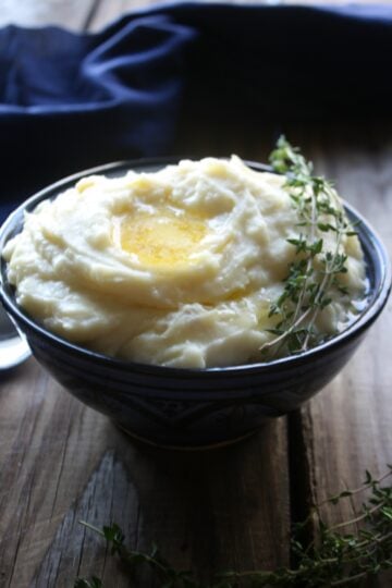 Mashed Parsnips and Potatoes with Thyme Infused Butter 8
