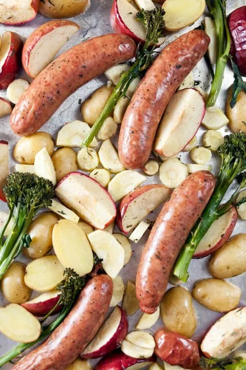 Roast Sausages with Apples and Parsnips plus 60+ Recipes for Parsnips