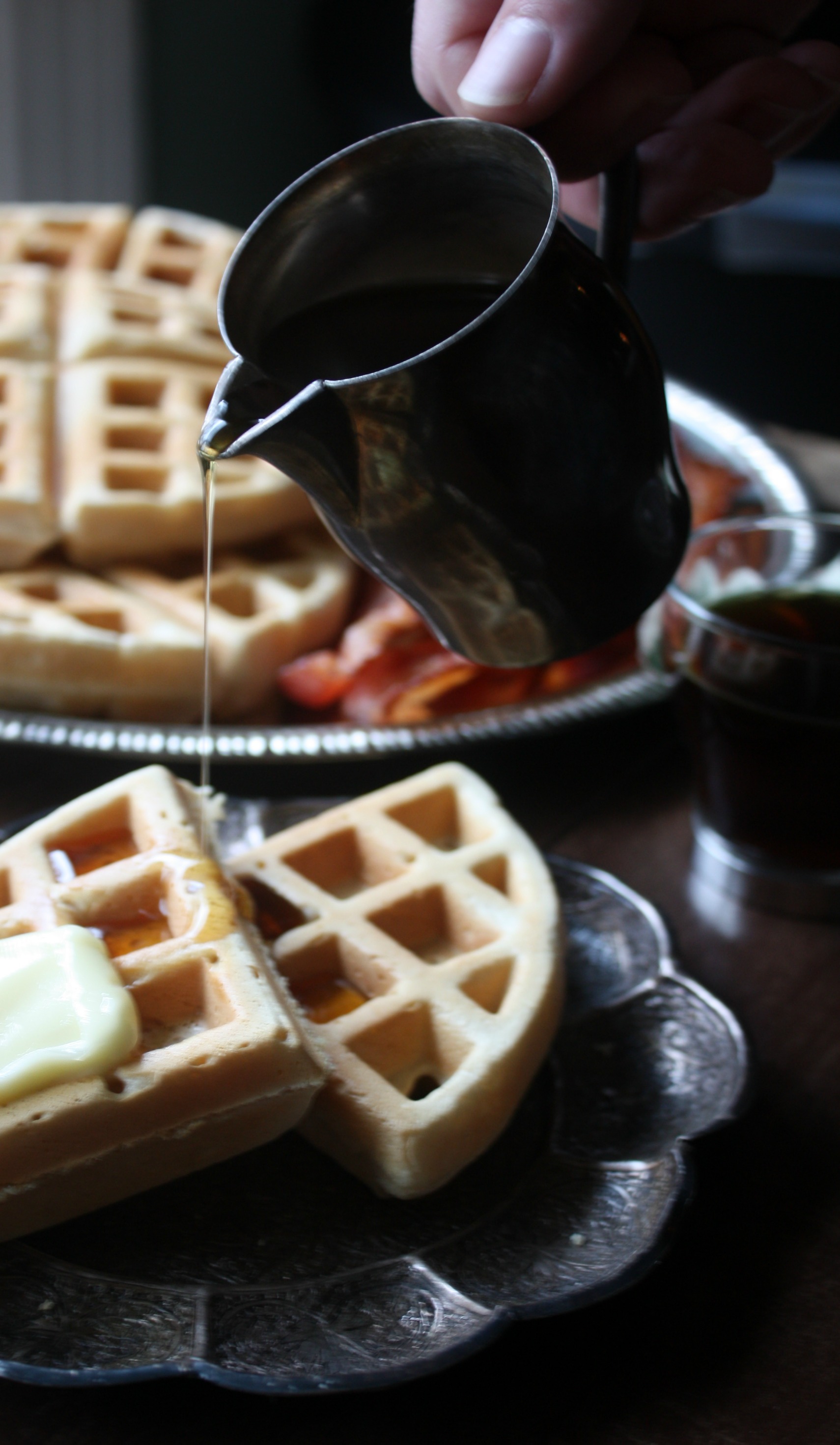 This is our family's fluffy and delicious waffles from scratch recipe.