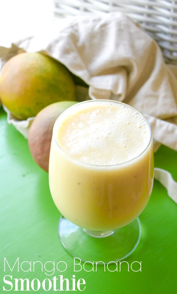 Mango Banana Smoothie 1