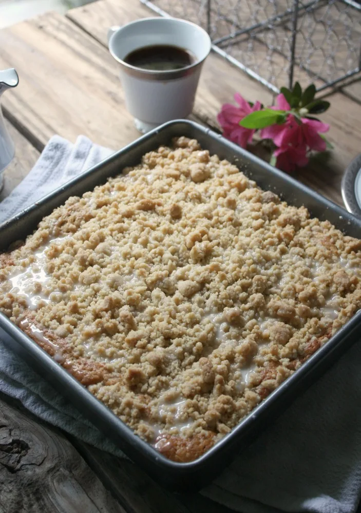 Banana Bread Coffee Cake. Your favorite banana bread is made into a coffee cake style treat. 