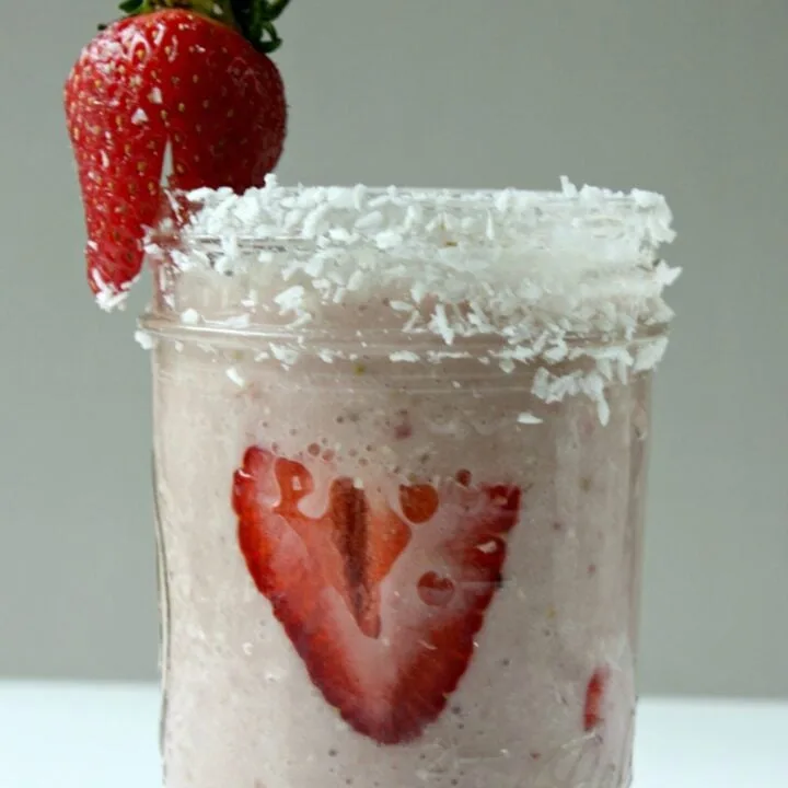 Strawberry Coconut Smoothie 2 Strawberry Coconut Smoothie
