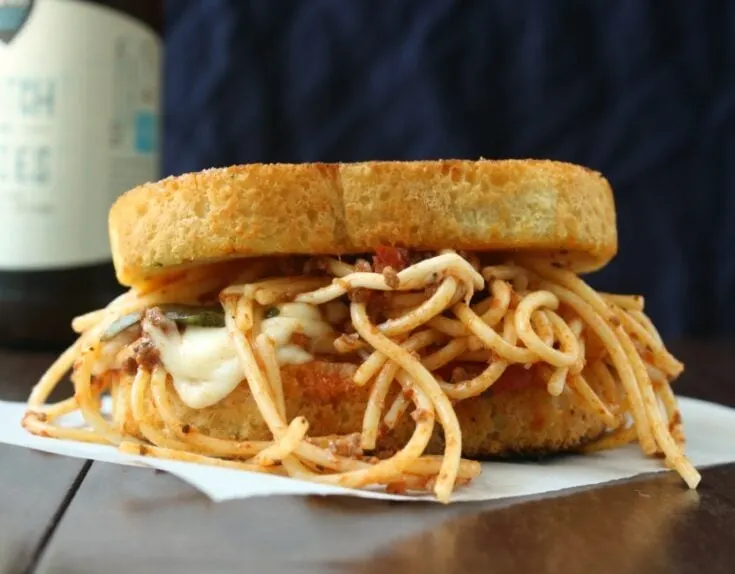 Spaghetti Grilled Cheese Sandwich 1