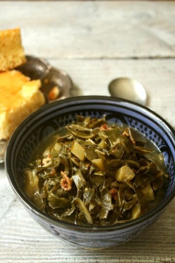 Spicy Collard Greens with Bacon 25