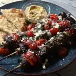 Beef Kabobs with Blistered Tomatoes and Feta 1