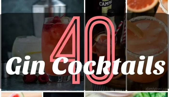 A collection of 40 Gin Cocktail Recipes.