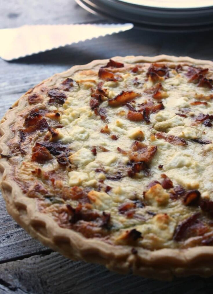 Spinach and Bacon Quiche 1